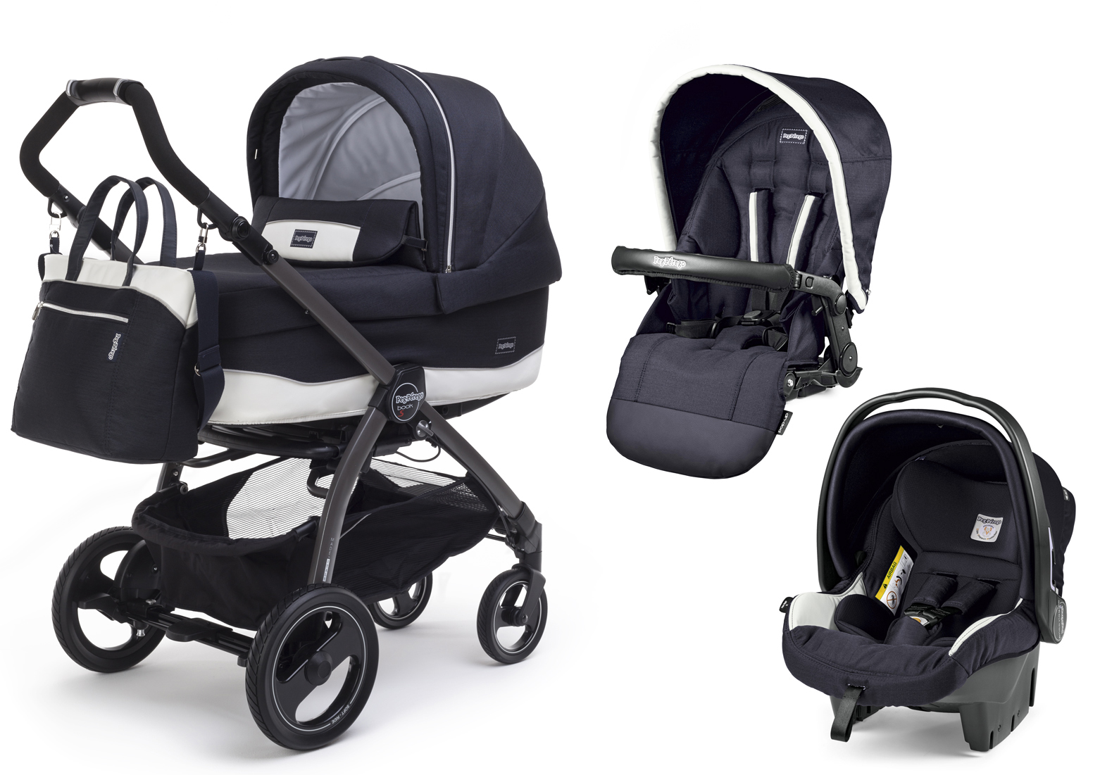 Коляска 3 в 1 Peg Perego Book S Culla Elite + Seggiolino Pop Up